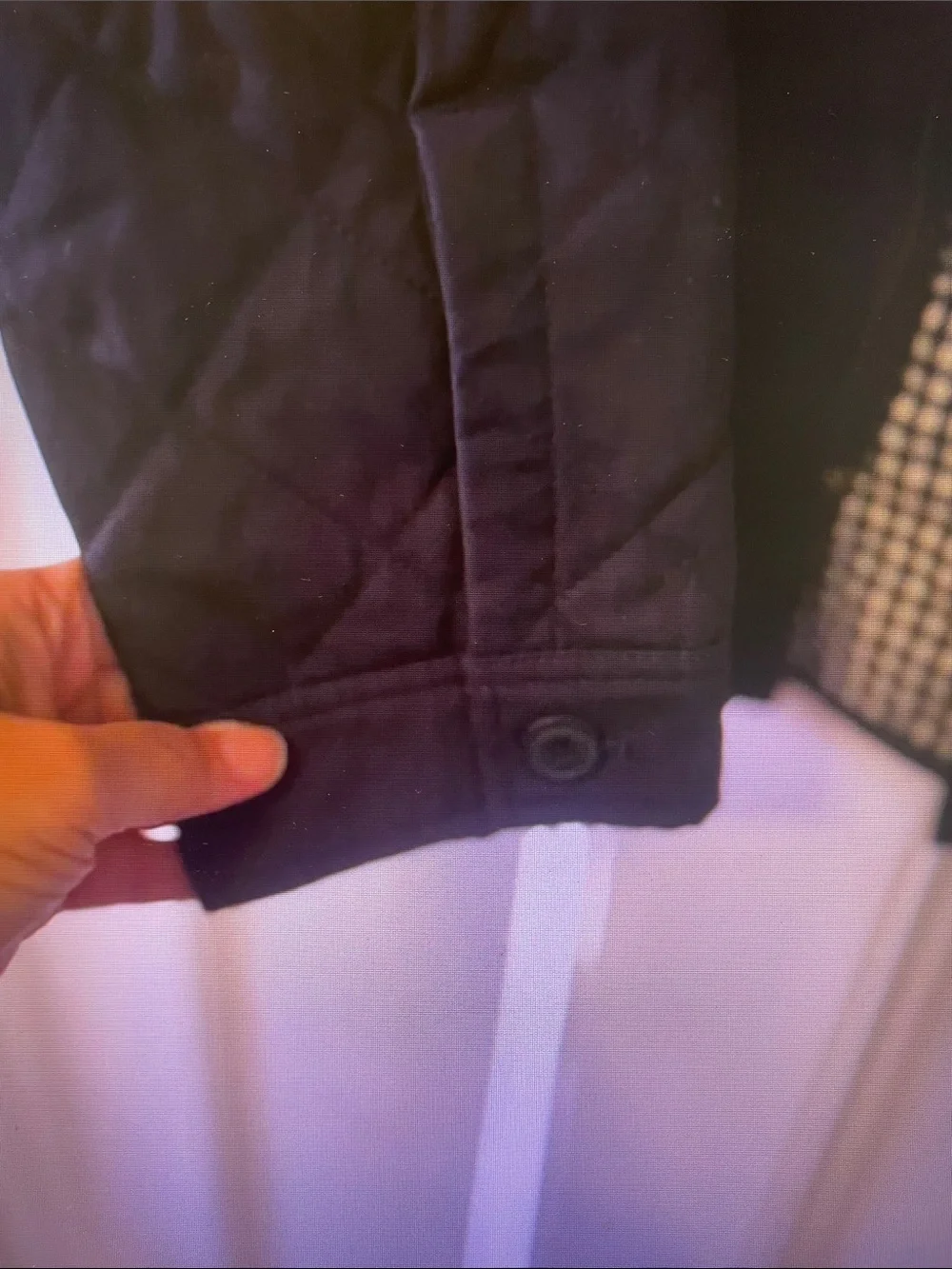 Levi's Black Quilted Varsity Jacket